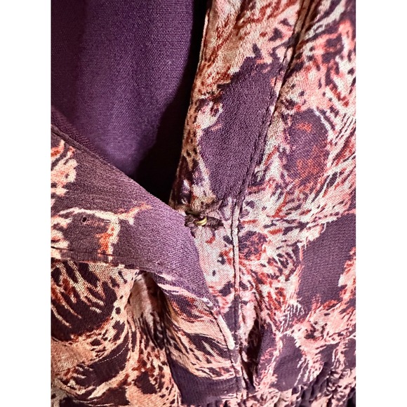 Anthropologie Somerset Tierd Maxi Dress Size M Purple Pink Floral Boho Bohemian - Picture 8 of 13